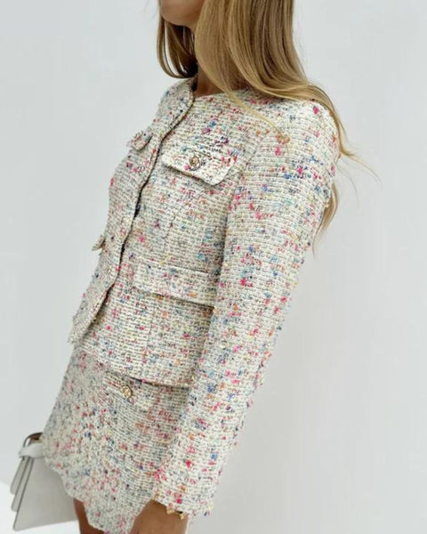 Celine | Kadınlar için Çok Yönlü Tweed Ceket