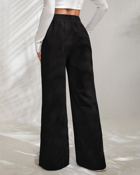 Aeri - Harika Kumaş Geniş Paça Pantolon