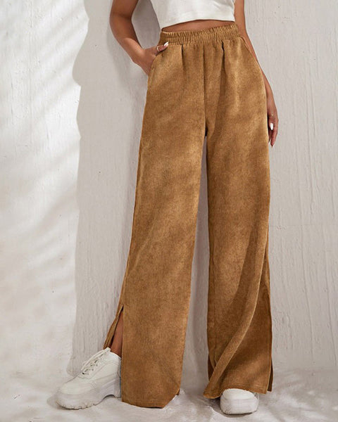 Aeri - Harika Kumaş Geniş Paça Pantolon