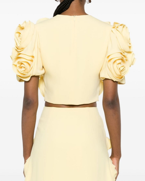 Aelis Kabarcık Omuz Çiçekli Etek Seti