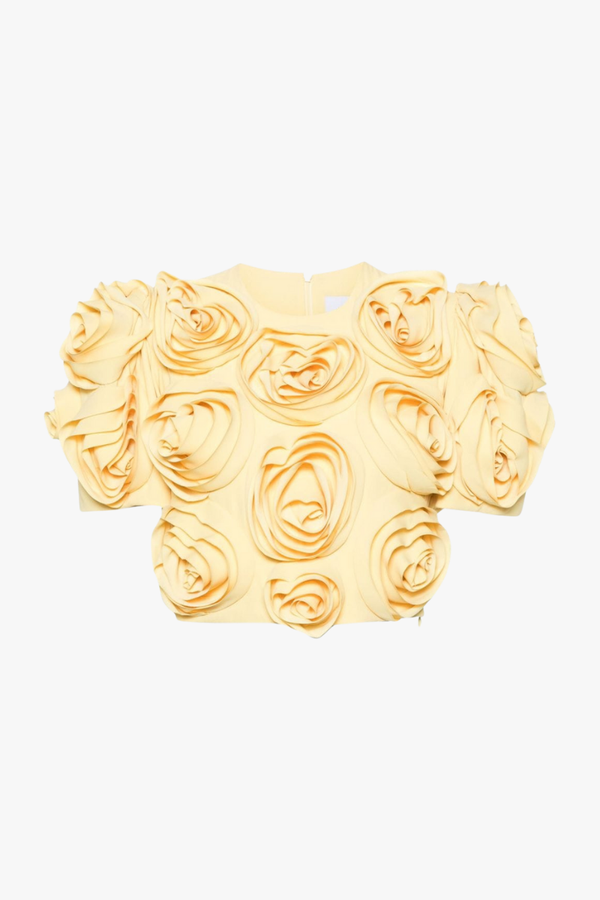 Aelis Kabarcık Omuz Çiçekli Etek Seti