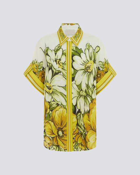 Anastasie – Orta uzunlukta kollar ve çiçek deseni ile pantolon seti