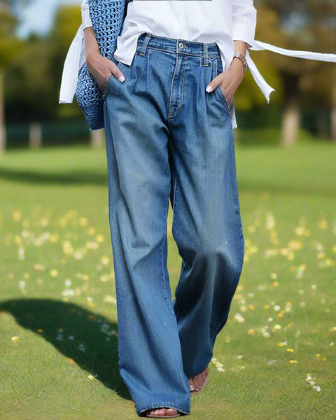 Annie - Kadınlar için Geniş Paça Kot Pantolon