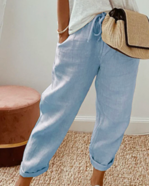 Beinta - Kadınlar için Geniş Keten Pantolon