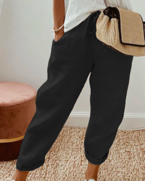 Beinta - Kadınlar için Geniş Keten Pantolon