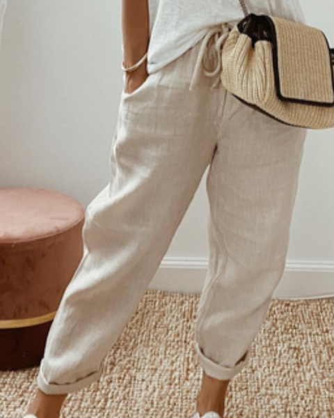 Beinta - Kadınlar için Geniş Keten Pantolon