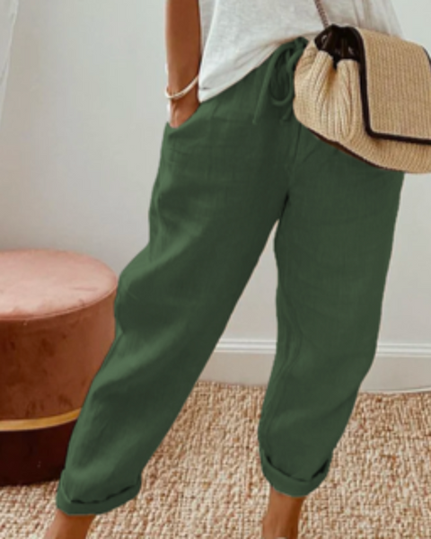Beinta - Kadınlar için Geniş Keten Pantolon