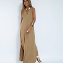  Kahverengi Elbise + Siyah Yelek