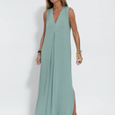  Turkuaz Elbise + Siyah Yelek