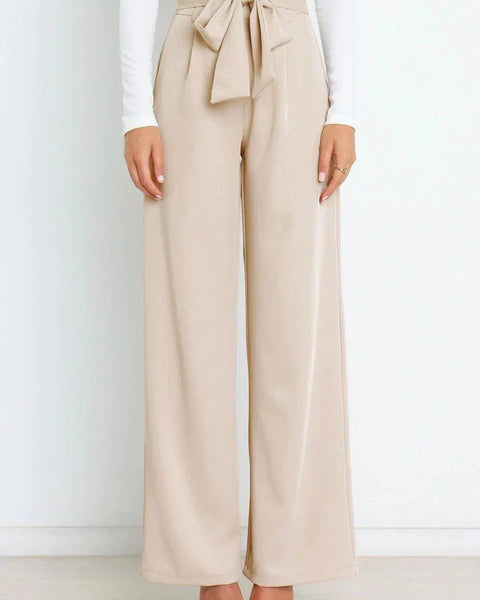 Chantal - Geniş Pantolon - Bağcıklı Kemeriyle