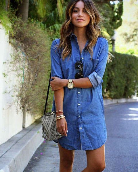 Ibbie - Yaz/Bahar için Şık ve Eşsiz Kot Elbise