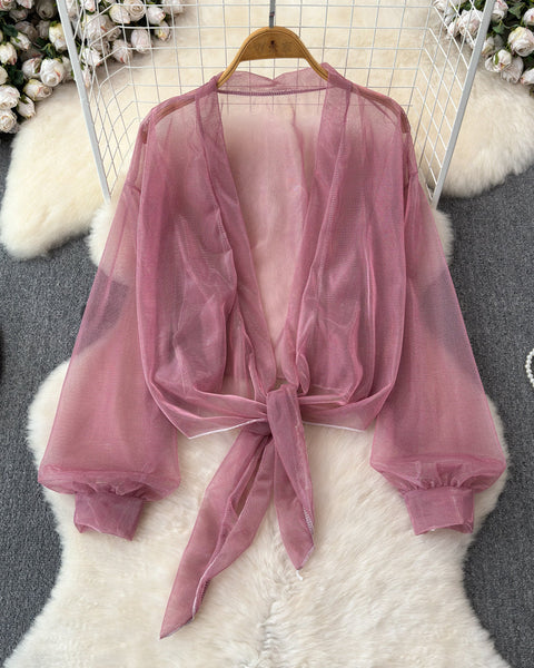 Buz İpeği Güneş Koruyucu Şifon Hırka