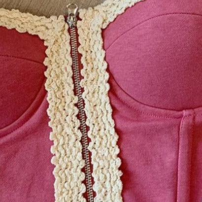 Askısız Renk Bloklama Balık Kemiği Üst