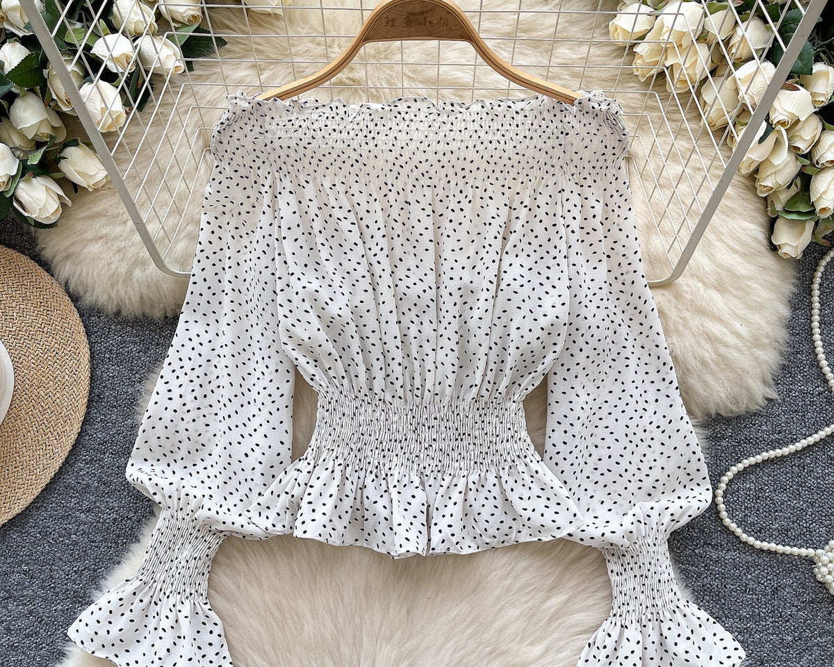 Tek Omuzlu Puantiye Elastik Üst