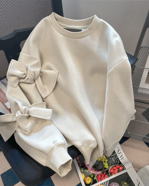 Niche Kemer Düz Renk Sweatshirt