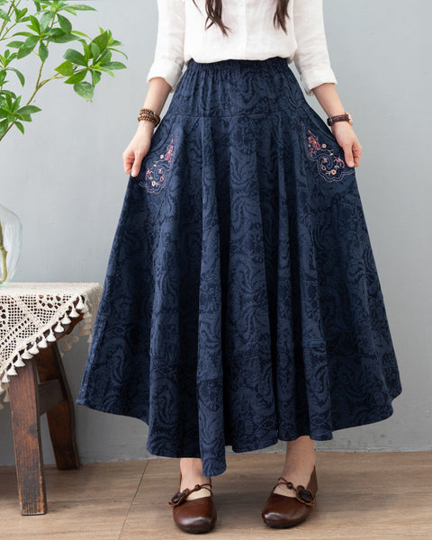 KADIN EB579 Vintage Style Skirt