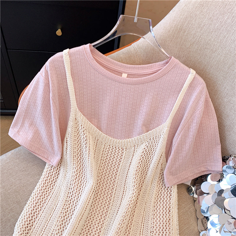 Boşaltılmış Atlet & Gömlek Rahat 2 Parça