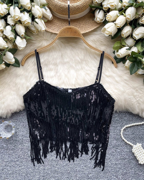 Niş Orta Kısım Açık Payetli Korse