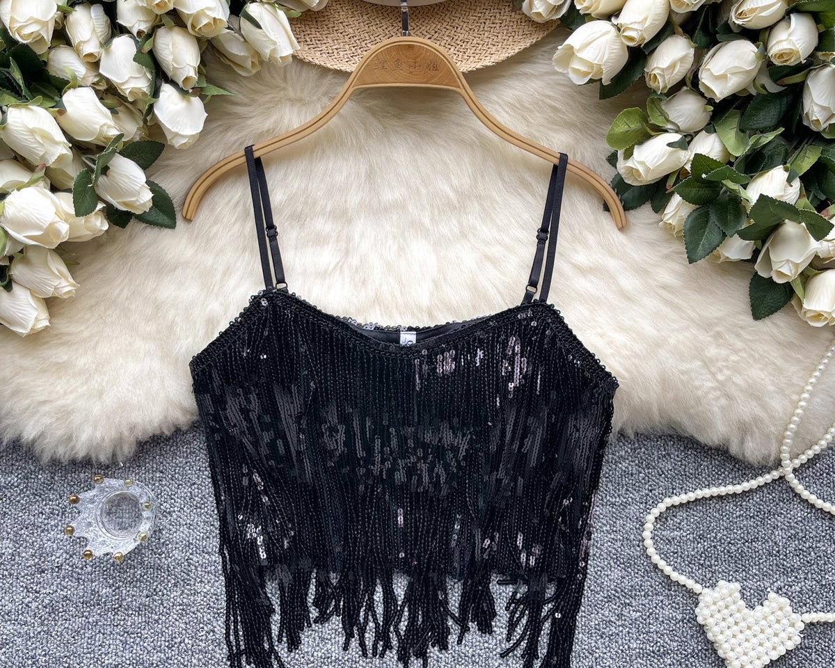 Niş Orta Kısım Açık Payetli Korse