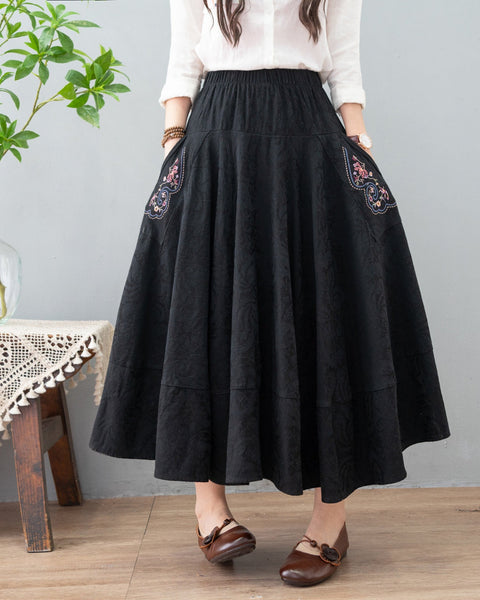 KADIN EB579 Vintage Style Skirt