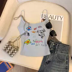 Amerikan Tarzı Karikatür Baskılı Atlet