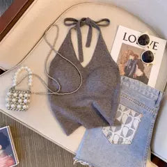 Bağcıklı Düz Renk Halter Atlet