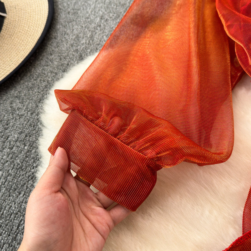 Buz İpeği Güneş Koruyucu Şifon Hırka