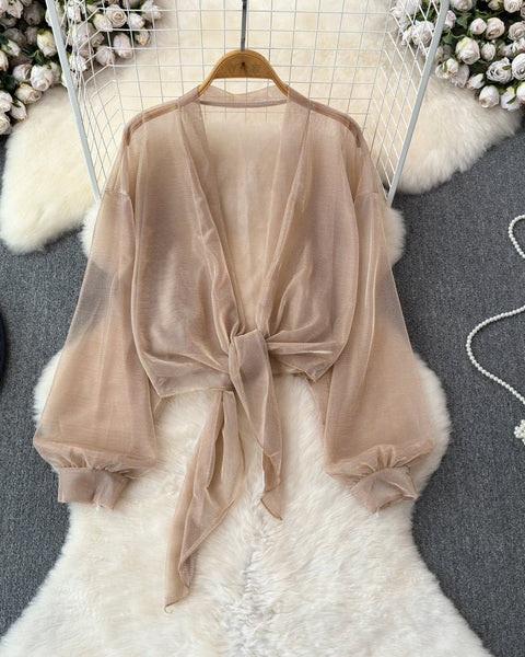 Buz İpeği Güneş Koruyucu Şifon Hırka