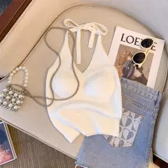 Bağcıklı Düz Renk Halter Atlet