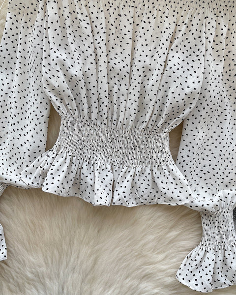 Tek Omuzlu Puantiye Elastik Üst