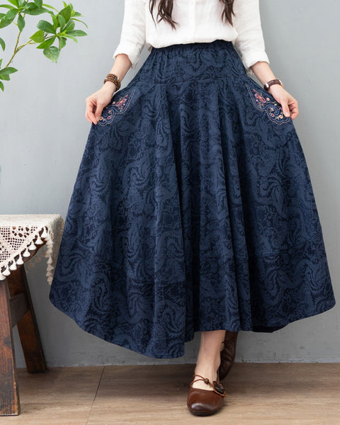 KADIN EB579 Vintage Style Skirt
