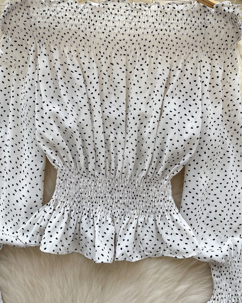 Tek Omuzlu Puantiye Elastik Üst