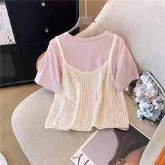 Boşaltılmış Atlet & Gömlek Rahat 2 Parça