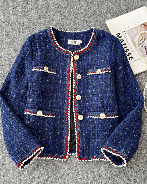 Çok Cepli Tweed Üst