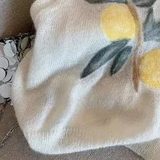 Çiçek Desenli Jakarlı Mohair Kolsuz Yelek