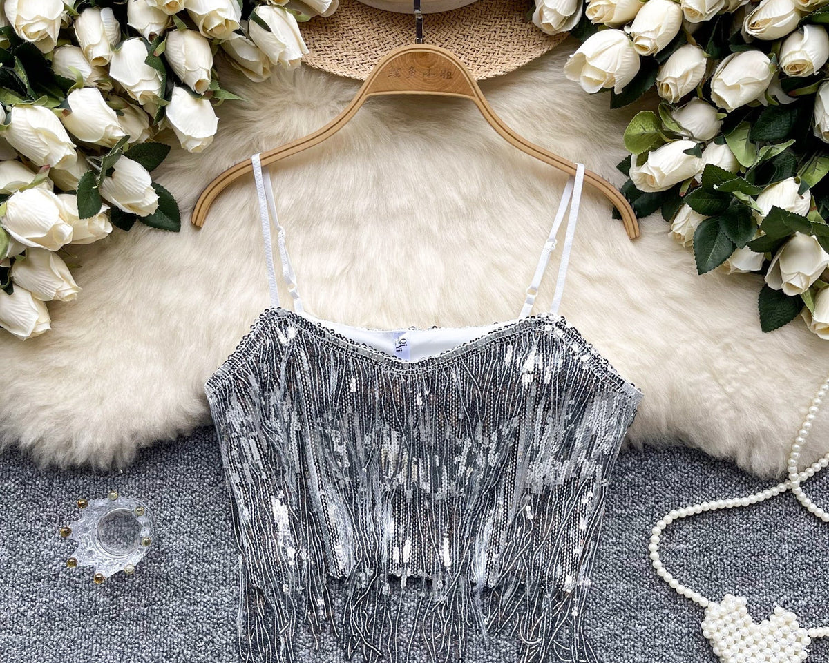 Niş Orta Kısım Açık Payetli Korse