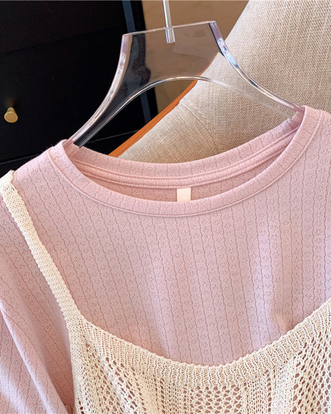 Boşaltılmış Atlet & Gömlek Rahat 2 Parça