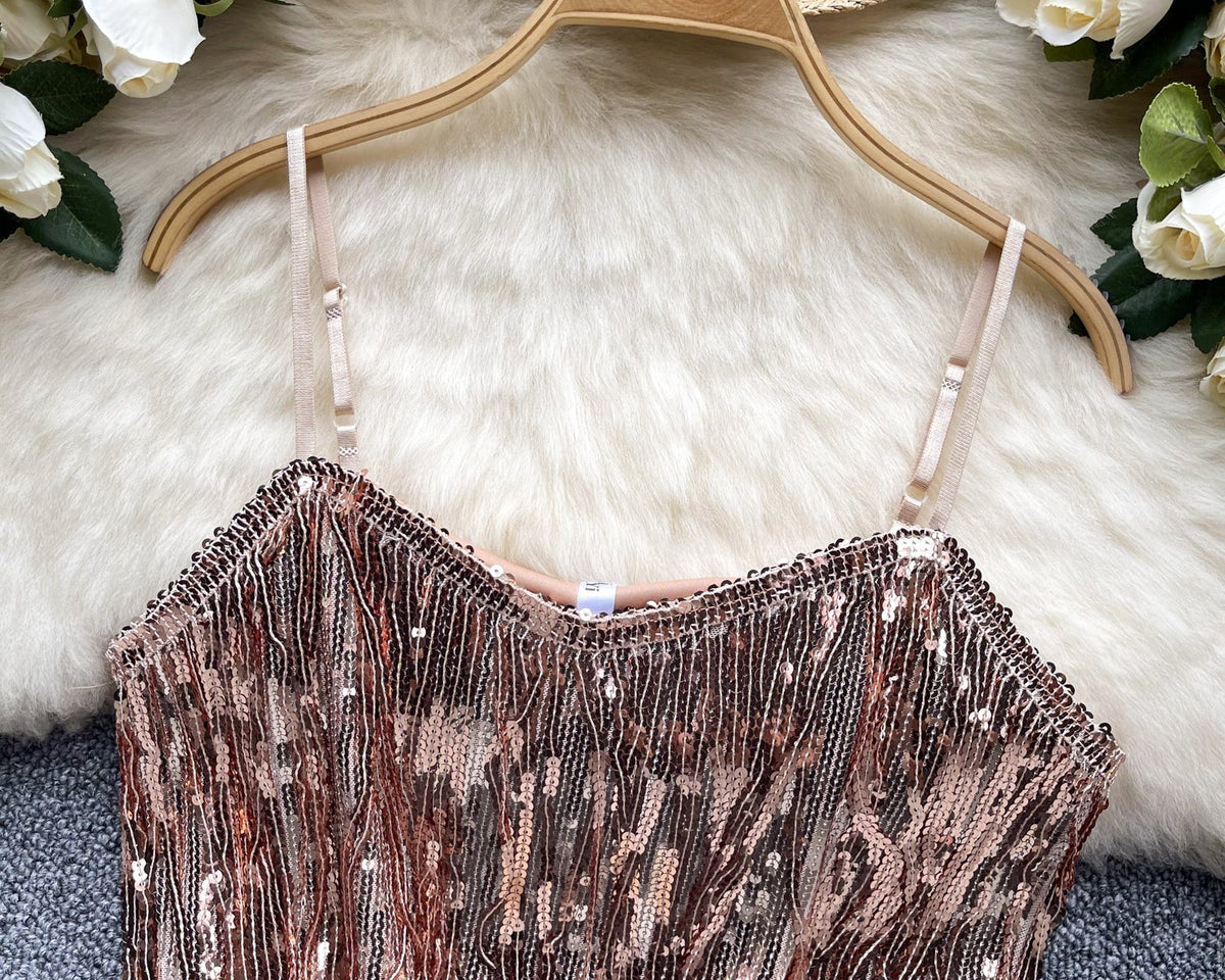 Niş Orta Kısım Açık Payetli Korse