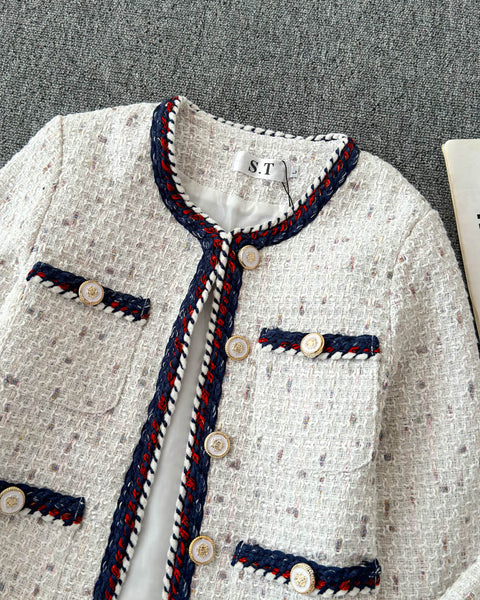 Çok Cepli Tweed Üst