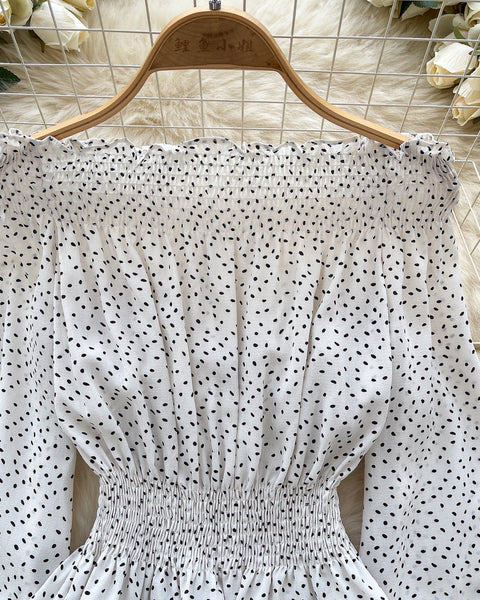 Tek Omuzlu Puantiye Elastik Üst