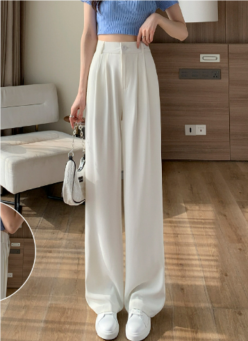 Birgit | Kadın Düz Geniş Pantolon | Geniş Paça