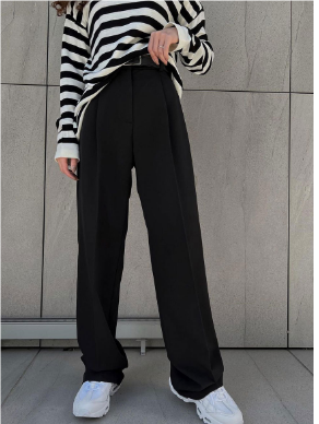 Audra - Geniş Kesim Pantolon - Düz Siluet