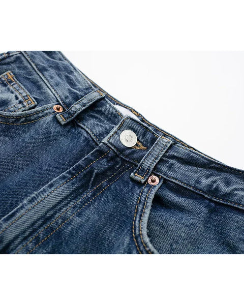 Blytthe - Rahat Denim Pantolon - Düz Kesim