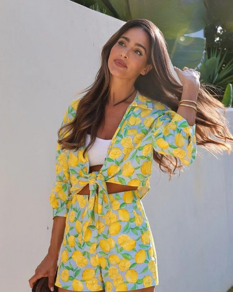 Aneka | 2 parçalı Yaz Meyvesi Desenli Set