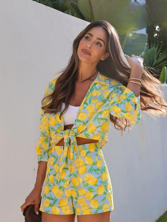 Aneka | 2 parçalı Yaz Meyvesi Desenli Set