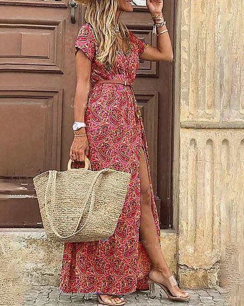 BONIA - Boho Tarzı Uzun Maxi Elbise