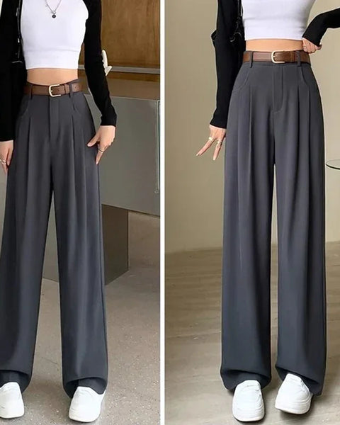 Aimie – Geniş Paça Pantolon – Klasik Yüksek Bel