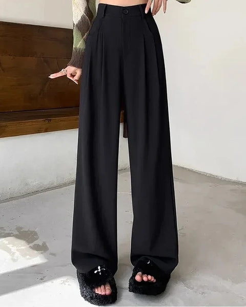 Aimie – Geniş Paça Pantolon – Klasik Yüksek Bel