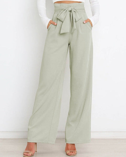 Chantal - Geniş Pantolon - Bağcıklı Kemeriyle