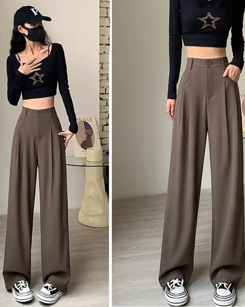 Aimie – Geniş Paça Pantolon – Klasik Yüksek Bel